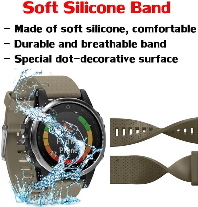 Detalle 2 de Cinturino silicone 20 mm per Fenix 5S