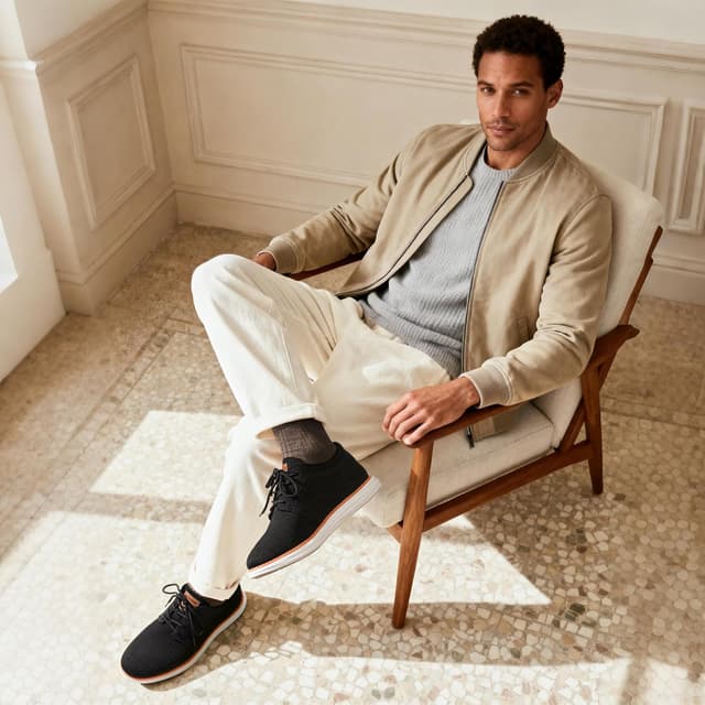 Detalle 2 de Bruno Marc KnitFlex Breeze Mesh Sneakers lightweight walking shoes