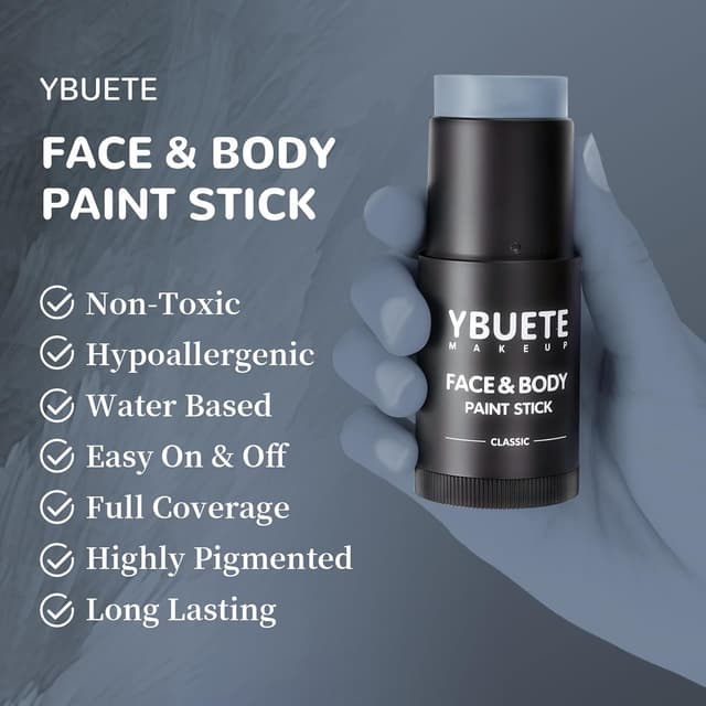 Detalle 2 de YBUETE Grey Face Body Stick mit Deckkraft