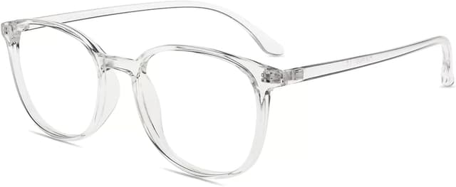 Detalle de Firmoo Blaulicht Brille (TR90, transparent) – Computerbrille mit UV- und Blaulichtschutz für Damen & Herren