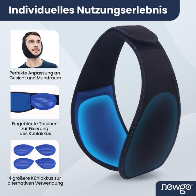 Detalle de NEWGO Weisheitszahn Kühlkompresse 4 Stück 😷