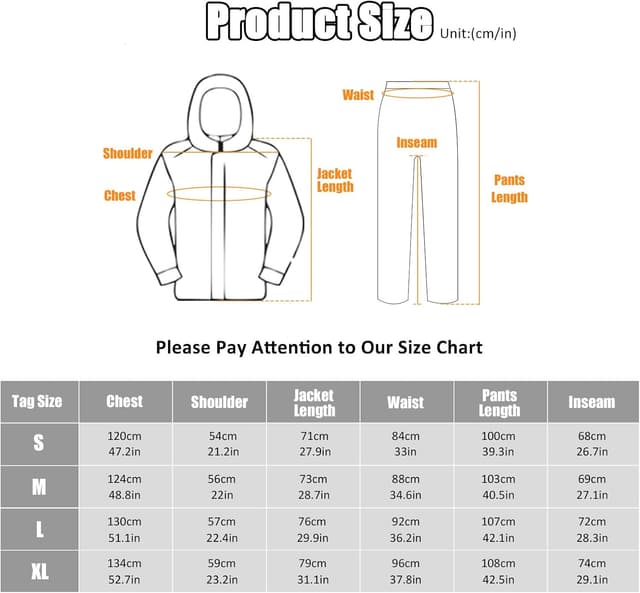 Detalle de Combinaison de pluie Ynport Crefreak pour hommes : veste imperméable à capuche + pantalon coupe-vent