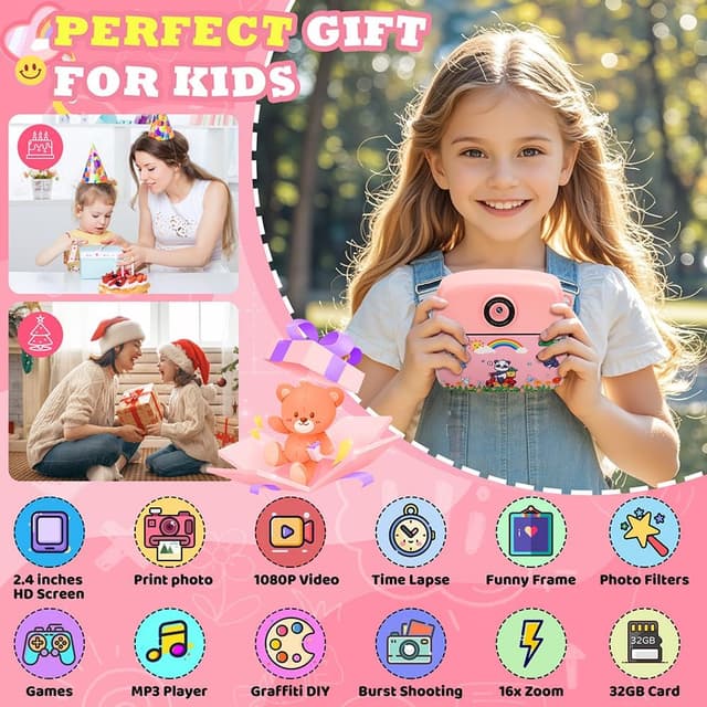 Detalle 2 de CNAPXAIA Camara Fotos Infantil 2,4"