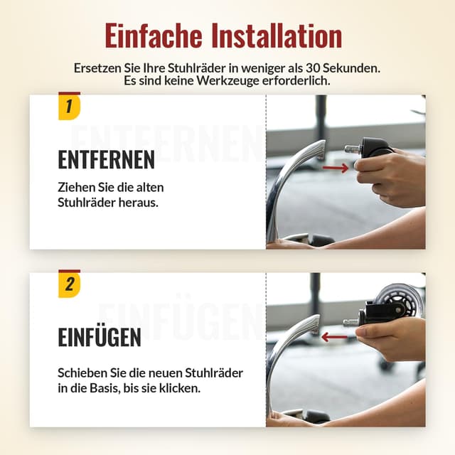 Thumbnail 5 de HOLKIE Bürostuhl Rollen 11×22 mm