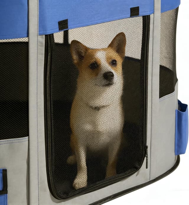 Thumbnail 4 de Floving Portable Doghouse 70x55x45cm Navy