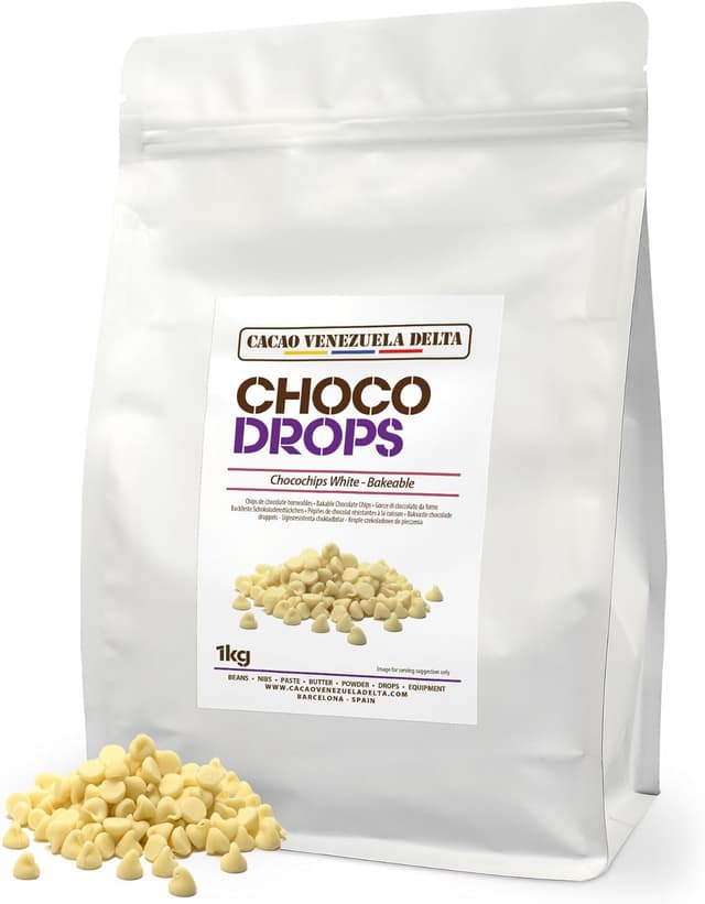 Imagen de Cacao V Delta Pepitas Chocolate Blanco 1 kg en OfertitasTOP