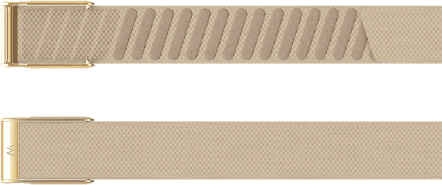 Detalle de WHOOP MG SuperKnit Luxe Band Beige – kompatibles Armband für WHOOP Life