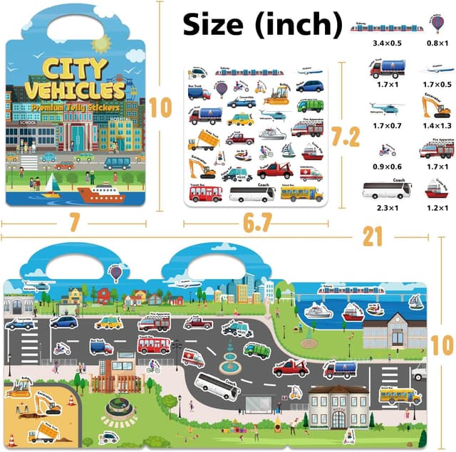 Thumbnail 1 de CREATIVETREES 6-Set Reusable Sticker Book for Toddlers 🎨