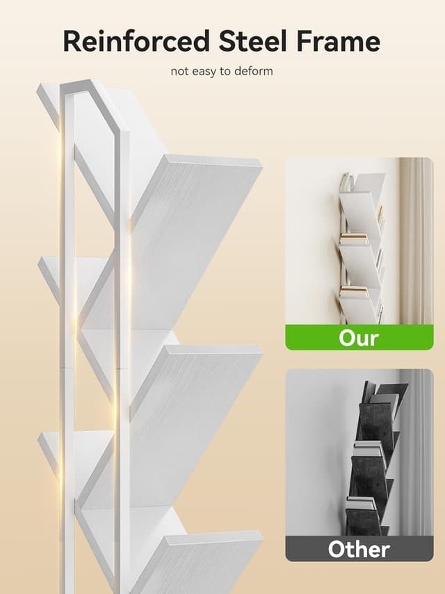 Detalle de Coleshome Tree bookshelf 6-tier bookcase