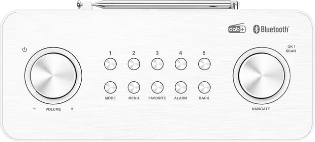 Detalle de KENWOOD CR-ST80DAB-W, radio stereo compatta DAB+ con Bluetooth e display TFT a colori