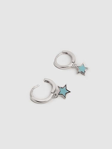 Detalle de SINGULARU Pendientes Aro Star Sky 7,8 mm