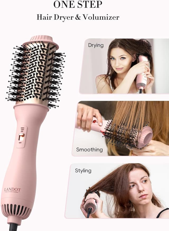 Detalle 2 de LANDOT Hot Blow 4‑in‑1 Hair Dryer Brush