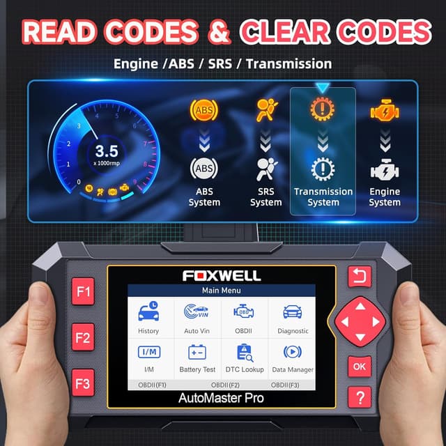 Detalle de FOXWELL NT604 OBD2 Scanner 4‑System Diagnostic