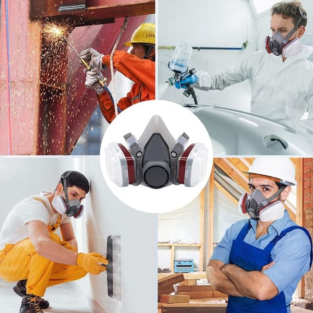 Thumbnail 4 de Semimáscara reutilizable con filtros para pintura y químicos