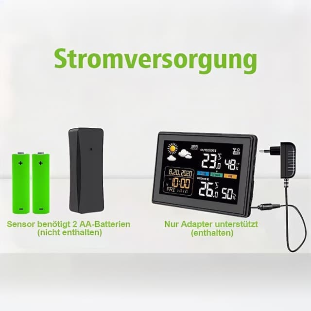 Thumbnail 2 de 2025 Version 5,9 Zoll Wetterstation mit Farbdisplay