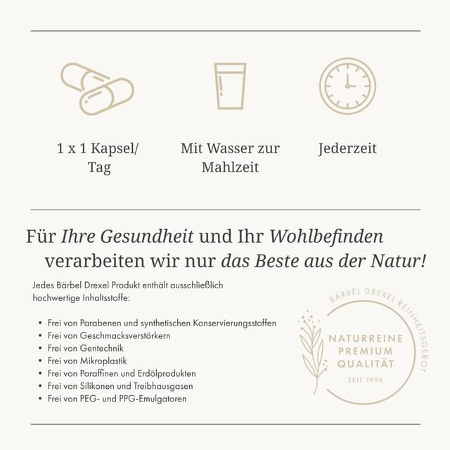 Thumbnail 1 de BÄRBEL DREXEL Astaxanthin 4 mg aus Haematococcus pluvialis – vegane Softgel-Kapseln (40 Stk)