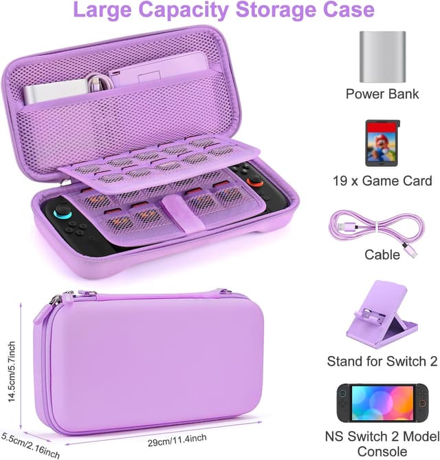 Detalle 2 de Younik Switch 2 Carry Case with 19 Slots