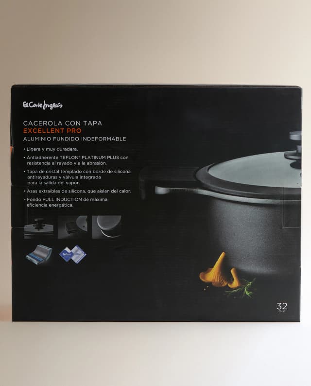 Detalle 1 de El Corte Inglés Excellent Pro cacerola de aluminio fundido