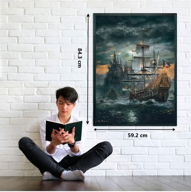 Detalle 2 de Clementoni 31682 Puzzle The Pirate Ship – 1500 pièces (59,2 × 84,3 cm)