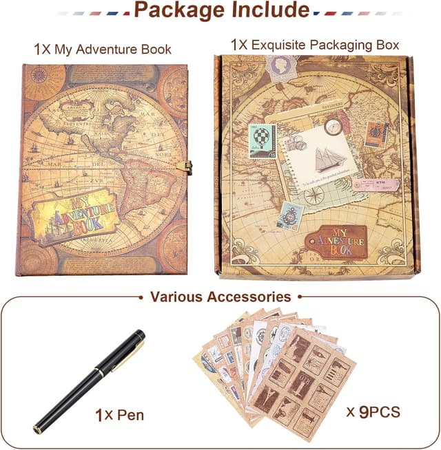Thumbnail 5 de My Adventure Book Scrapbook – Álbum Retro para Viajes y Recuerdos 📖