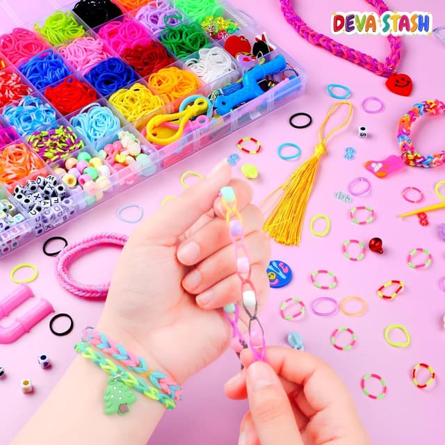 Thumbnail 6 de 2800+ Loom Bands Kit 30 colours craft kit 🎨