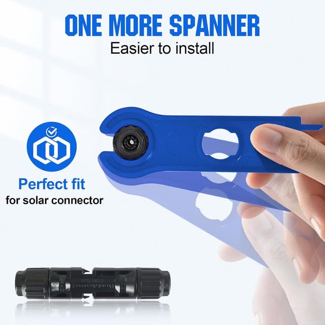Detalle 2 de ECO-WORTHY Solar Crimper Tool Kit (13-Piece) with Connectors and Spanner Wrenches