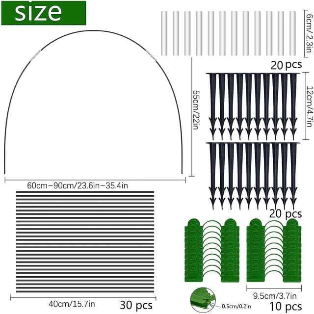 Detalle 2 de Pflanztunnel Insektenschutznetz 3x10 m