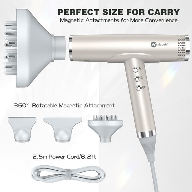 Detalle de slopehill hair dryer 2000W ionic power