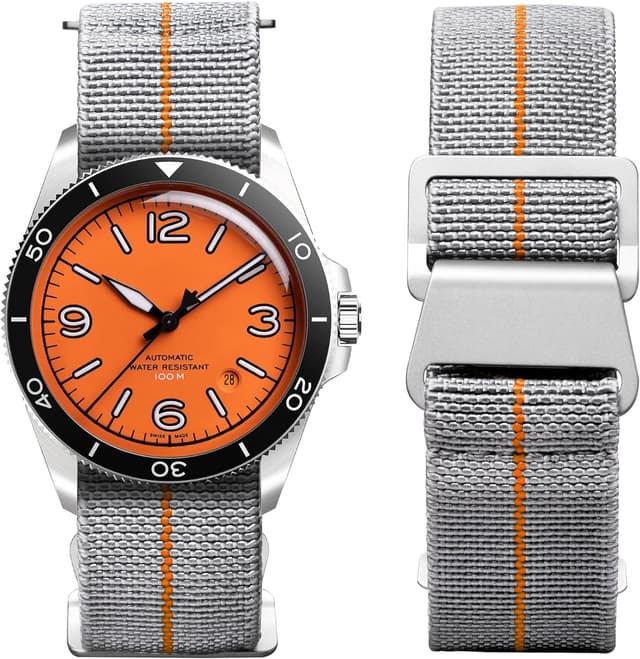 Imagen de BINLUN Bracelet Montre Élastique nylon Marine Nationale 18/20/22 mm en OfertitasTOP