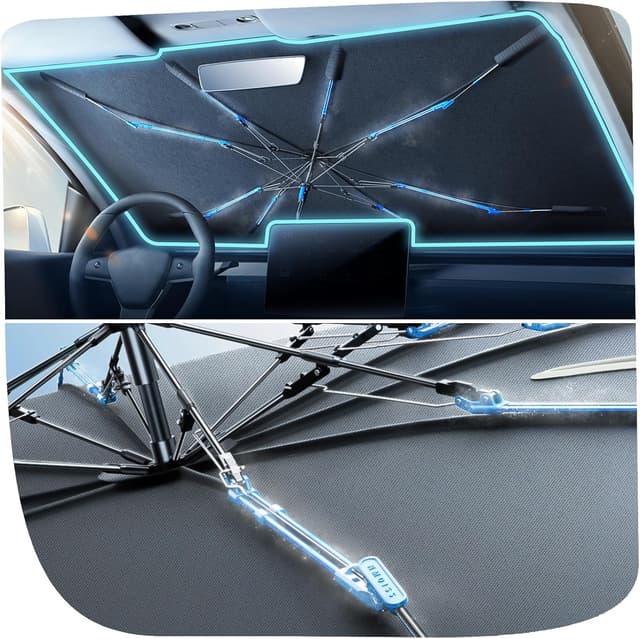 Detalle de Nmoiss Upgraded Windshield Sun Shade 56