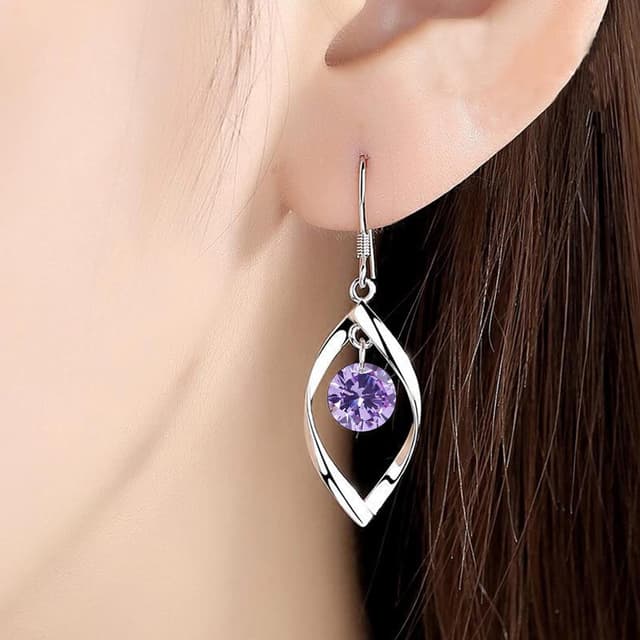 Thumbnail 5 de Zolkamery Schmuckset Silber 925 Damen Tropfen 3,5 cm