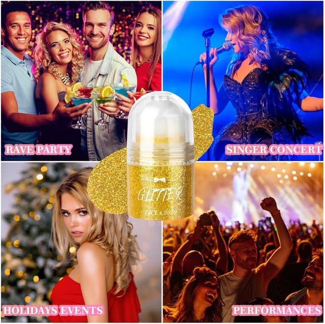 Thumbnail 6 de LOPHE Roll-On Gel pailleté sirène doré pour le visage, le corps et les cheveux