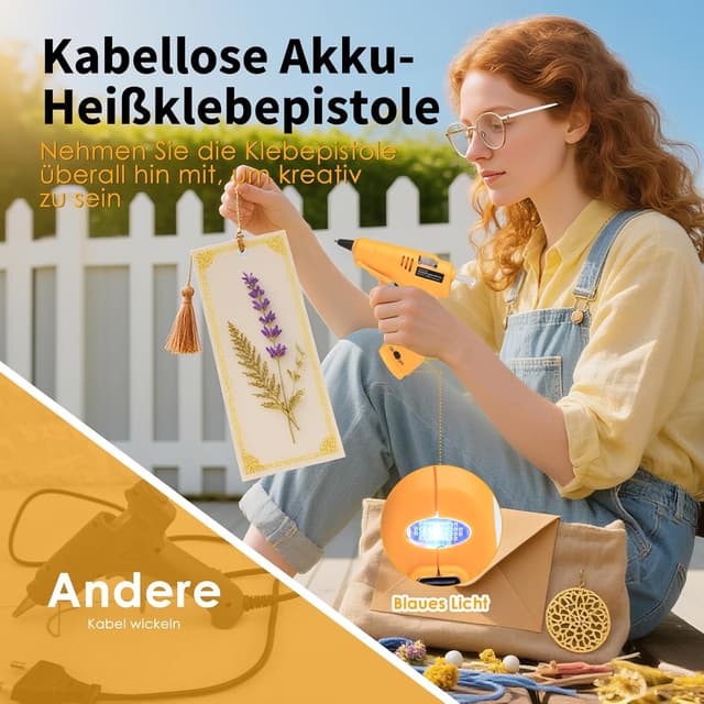 Thumbnail 2 de MAXDONE Heißklebepistole Akku kabellos