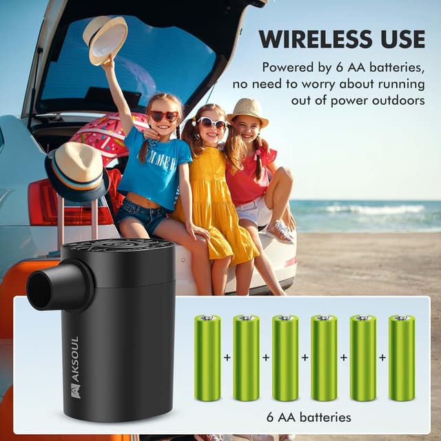 Thumbnail 2 de AKSOUL Electric Air Pump 1600mAh mini