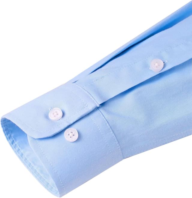 Detalle 2 de J.VER Oxford Herrenhemd bügelfrei Regular Fit (Langarm, Button-down, mit Tasche) aus Baumwolle