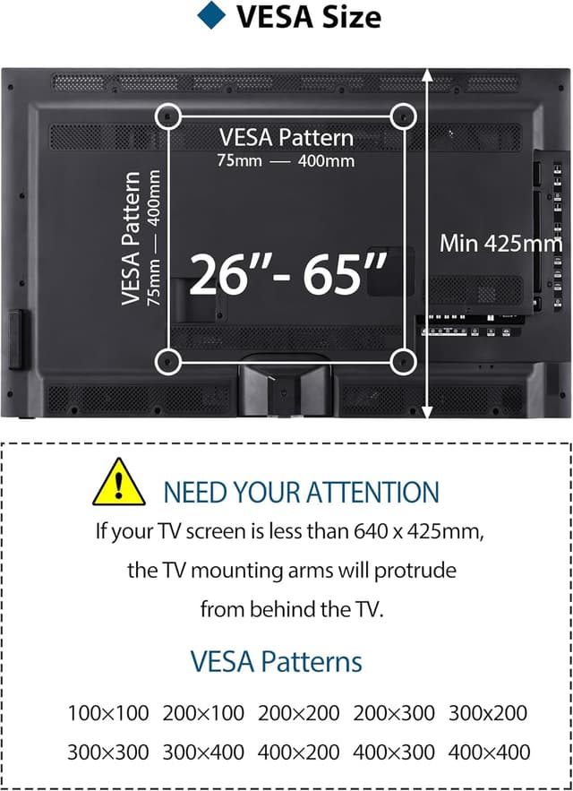 Detalle de BONTEC TV-Deckenhalterung 26–65 Zoll