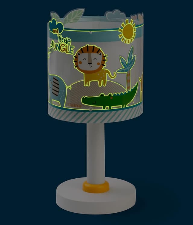 Thumbnail 6 de Dalber Kinder-Tischlampe Little Jungle mit Tieren – 40 W, bunt (E14)