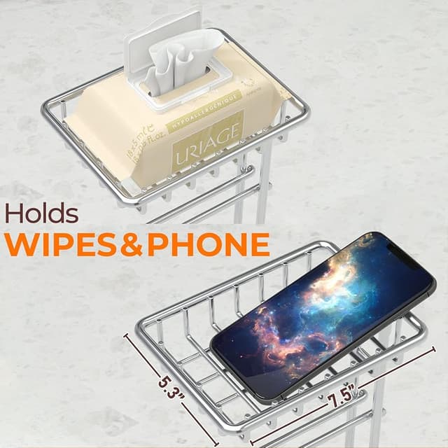 Thumbnail 6 de TreeLen Portarrollos Independiente con estante para móvil