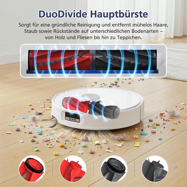 Detalle de Yoneenair Zubehör-Set (26-teilig) für Roborock Qrevo Curv/Qrevo Edge & Qrevo Curv S5X/Qrevo Edge S5V