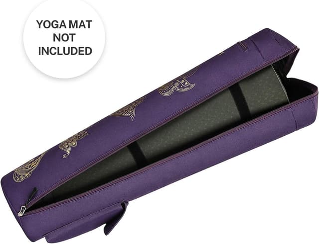 Detalle de Gonex Yoga Mat Bag (Full-Zip) – Waterproof Oxford Carry Bag with 2 Cargo Pockets & Adjustable Strap