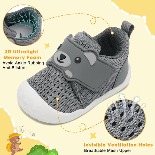 Thumbnail 4 de JOINFREE Baby Walking Wide Shoes 1st Walkers