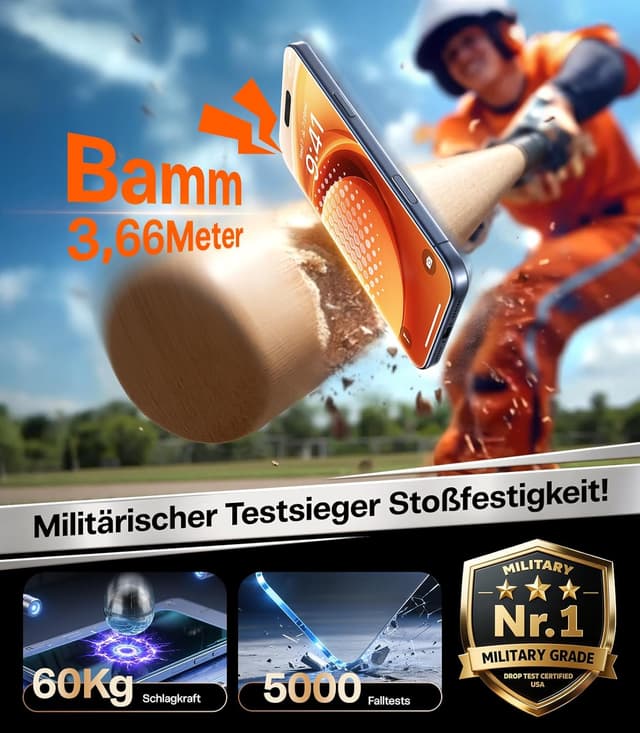 Thumbnail 6 de TORRAS iPhone 17 Panzerfolie 9H+ Stoßfest 2er Set