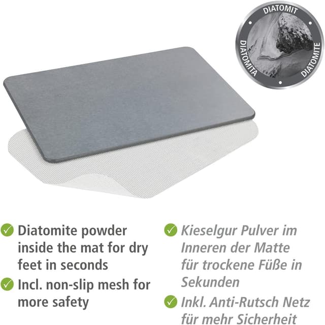 Thumbnail 4 de Wenko Simi Alfombra de baño de tierra de diatomeas