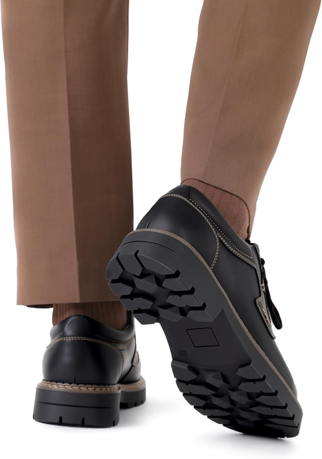 Detalle de Bruno Marc Oxford eleganti con lacci da uomo: comodi per ufficio e cerimonia