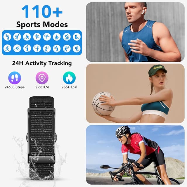 Thumbnail 4 de Ajblg Smart Band Fitness Tracker mit 30 Tagen Akku