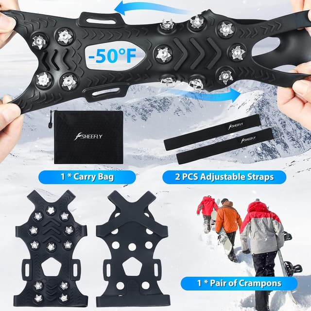 Thumbnail 2 de SHEEFLY Ice Grips with 12 steel studs