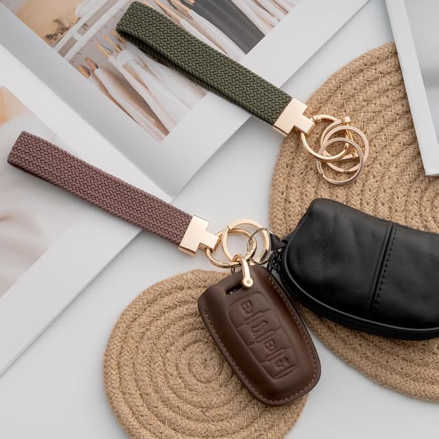 Thumbnail 6 de CHUQING Schlüsselanhänger Eleganter Kurzschlüsselband aus elastischem Stretch-Polyester