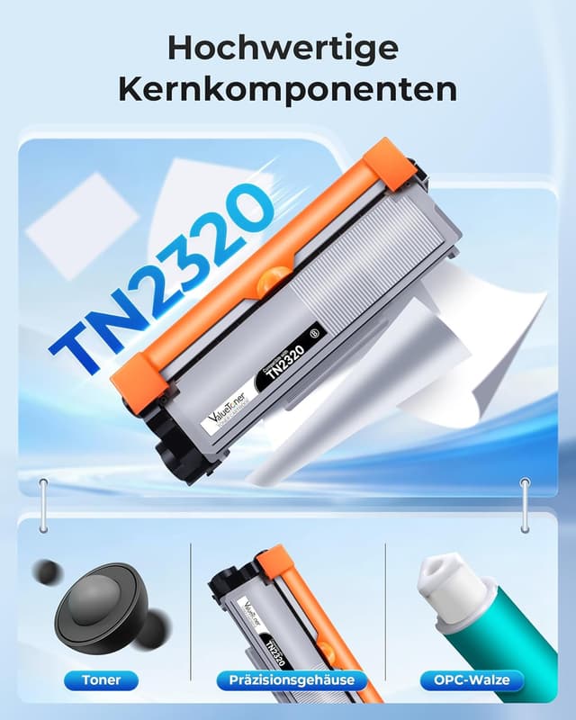 Detalle de Valuetoner TN2320 (TN-2320) Toner Schwarz kompatibel für Brother – 2er-Set