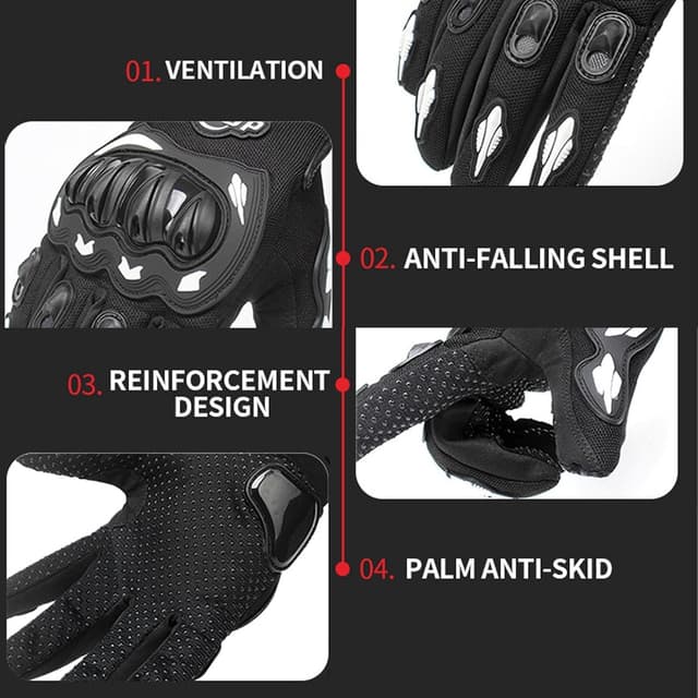 Detalle 2 de Guanti Moto Uomo DXHGHYGL con touchscreen su pollice e indice