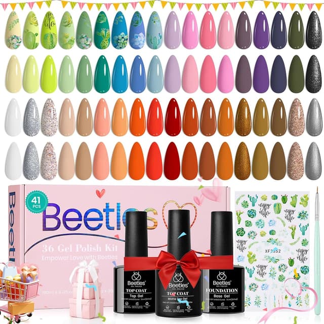 Thumbnail 6 de beetles Gel Polish Beetles Gel-Nagellack-Set mit UV-LED Aushärtung – 36 Farben aus der Petal Symphony Collection